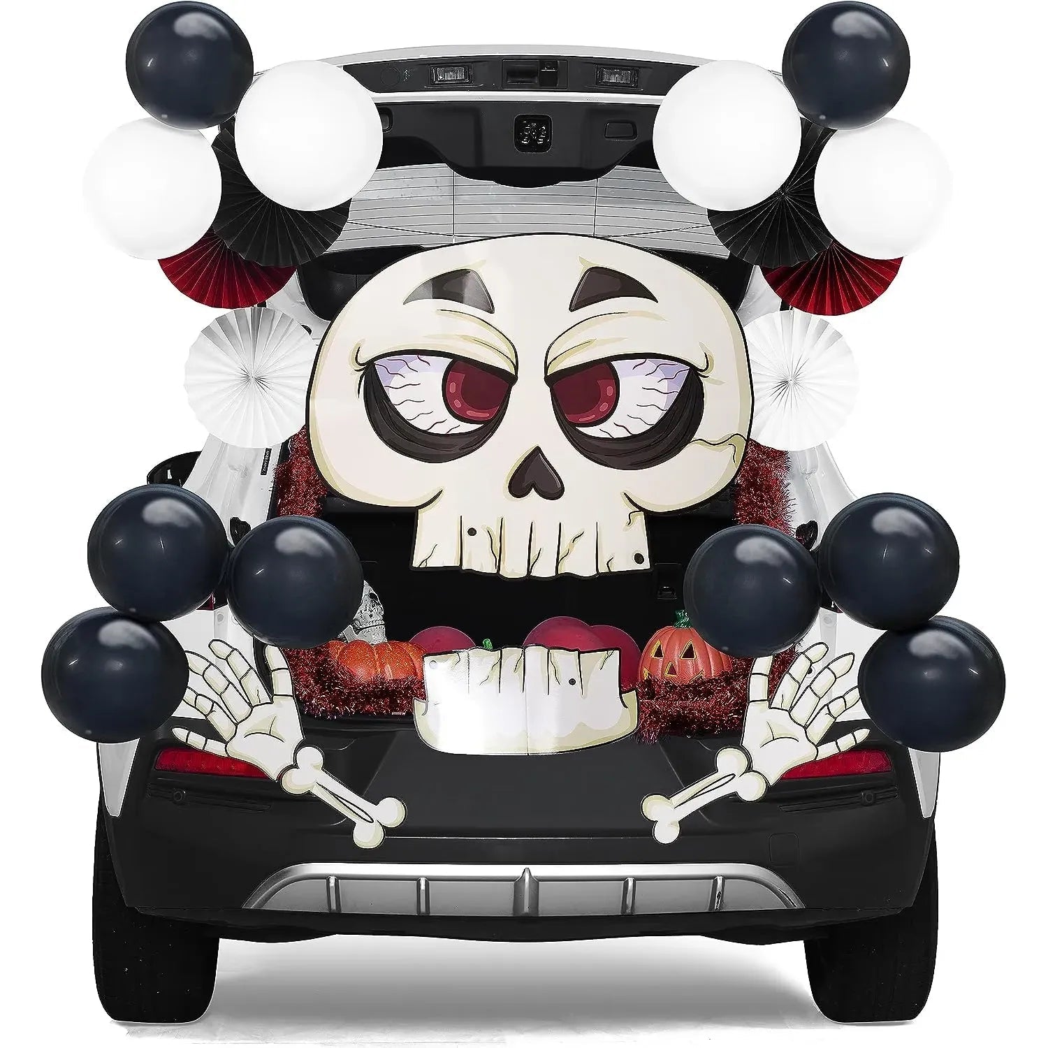 JOYIN Halloween Trunk-or-Treat Car Decorations Kit with Skeleton Design