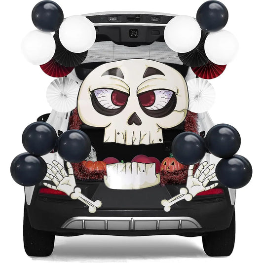 JOYIN Halloween Trunk-or-Treat Car Decorations Kit with Skeleton Design