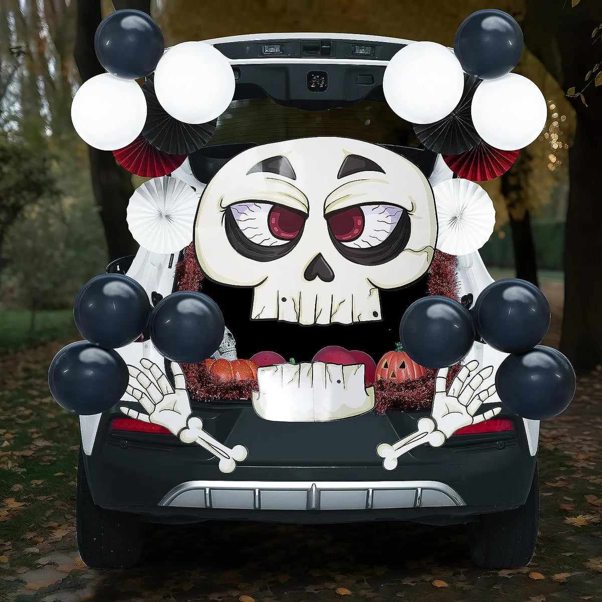JOYIN Halloween Trunk-or-Treat Car Decorations Kit with Skeleton Design