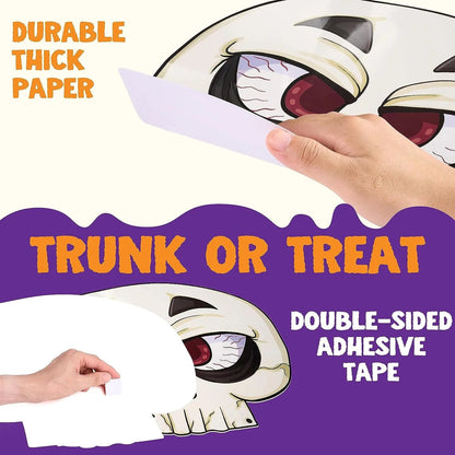 JOYIN Halloween Trunk-or-Treat Car Decorations Kit with Skeleton Design