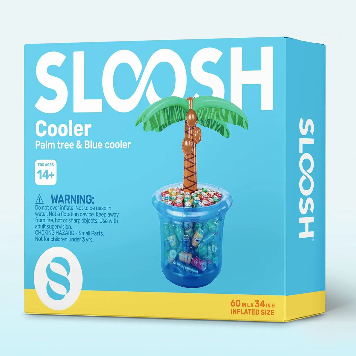 JOYIN 60-Inch Blue Inflatable Palm Tree Cooler