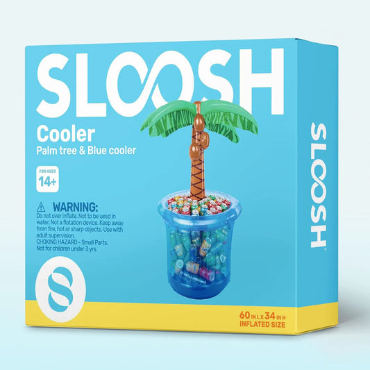 JOYIN 60-Inch Blue Inflatable Palm Tree Cooler