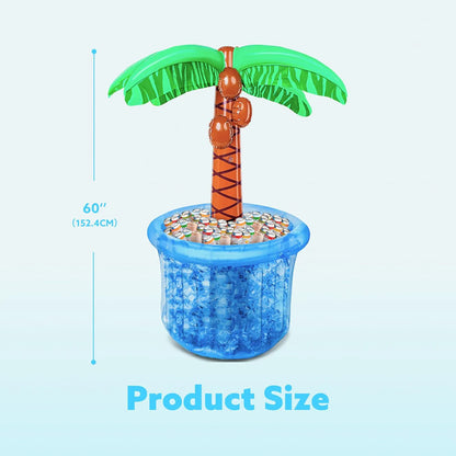 JOYIN 60-Inch Blue Inflatable Palm Tree Cooler