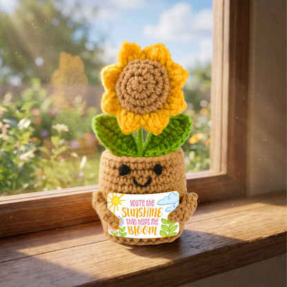 JOYIN Mini Sunflower Doll with Card, Funny Gift for Mom and Dad