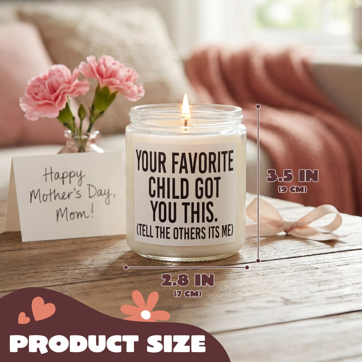 JOYIN Mother's Day Gifts for Mom, Lavender Scented Candle for Wife Women