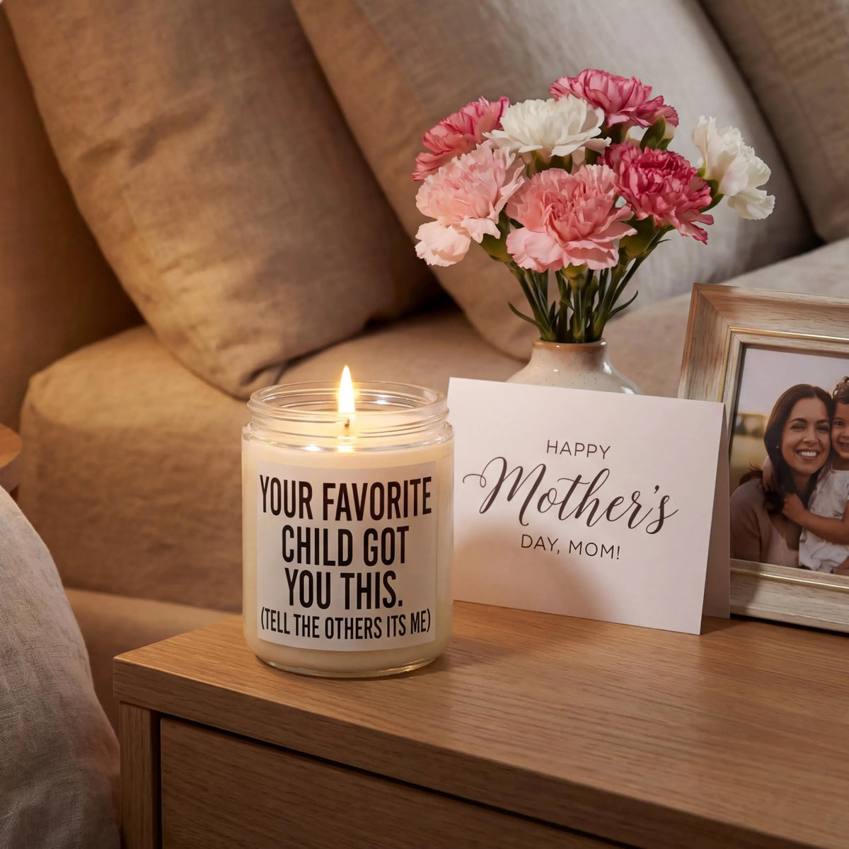 JOYIN Mother's Day Gifts for Mom, Lavender Scented Candle for Wife Women