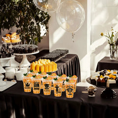 24 Pack 2026 Graduation Plastic Cups - Black 16oz Disposable Party Decorations