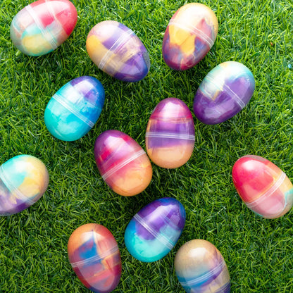 Joyin 12 Pcs Prefilled Easter Eggs with Galaxy Slime & Toys