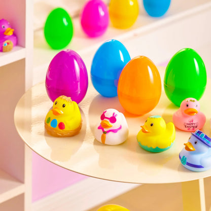 Joyin 12-Pack Prefilled Easter Eggs with Rubber Ducks