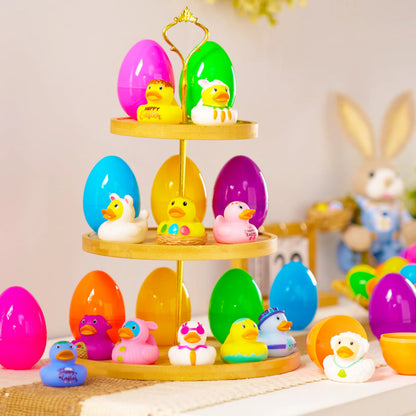 Joyin 12-Pack Prefilled Easter Eggs with Rubber Ducks