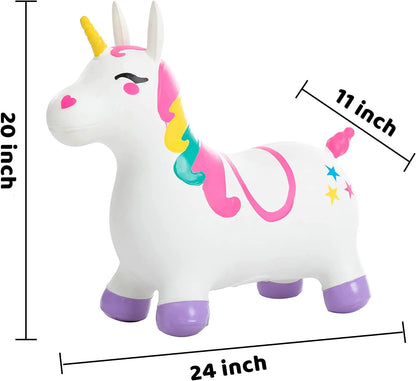 Joyin Bouncy Unicorn Hopper - White