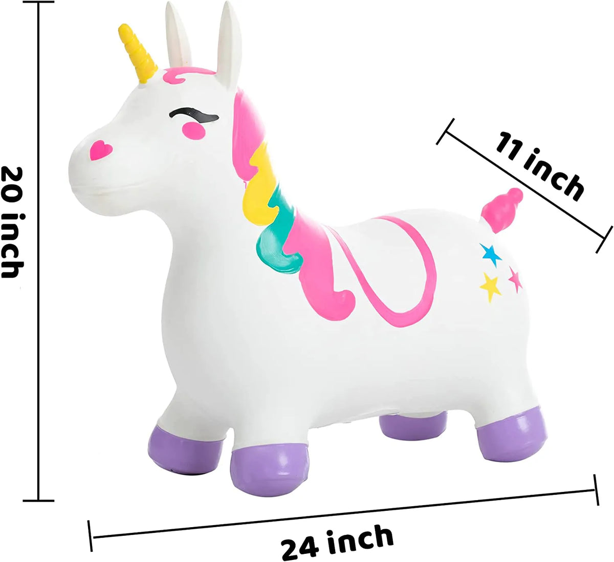 Joyin Bouncy Unicorn Hopper - White