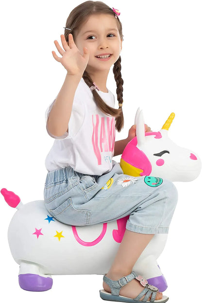 Joyin Bouncy Unicorn Hopper - White