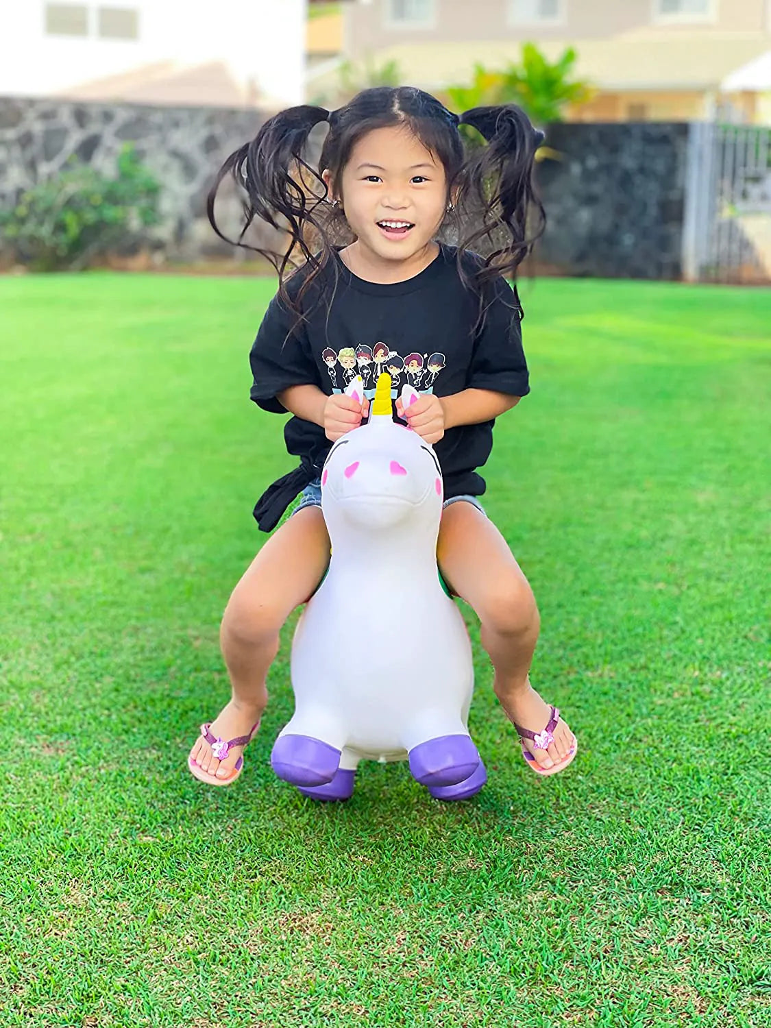 Joyin Bouncy Unicorn Hopper - White