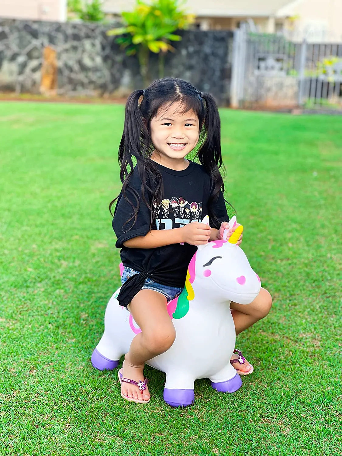 Joyin Bouncy Unicorn Hopper - White