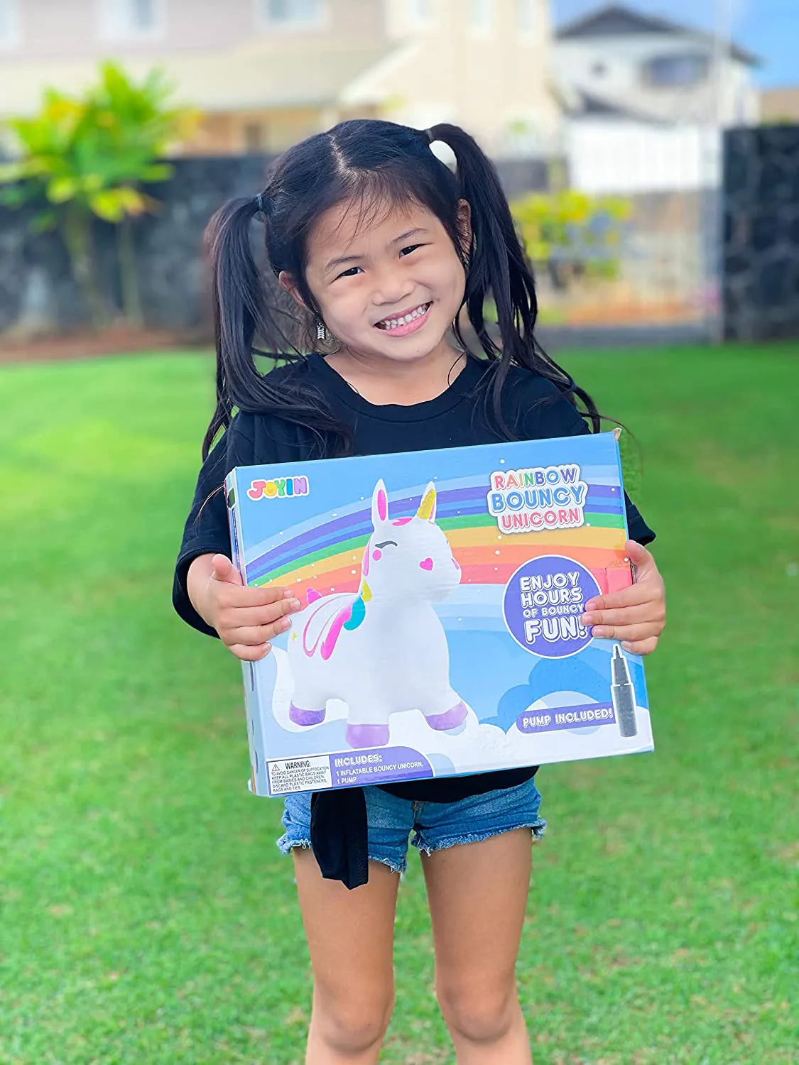 Joyin Bouncy Unicorn Hopper - White