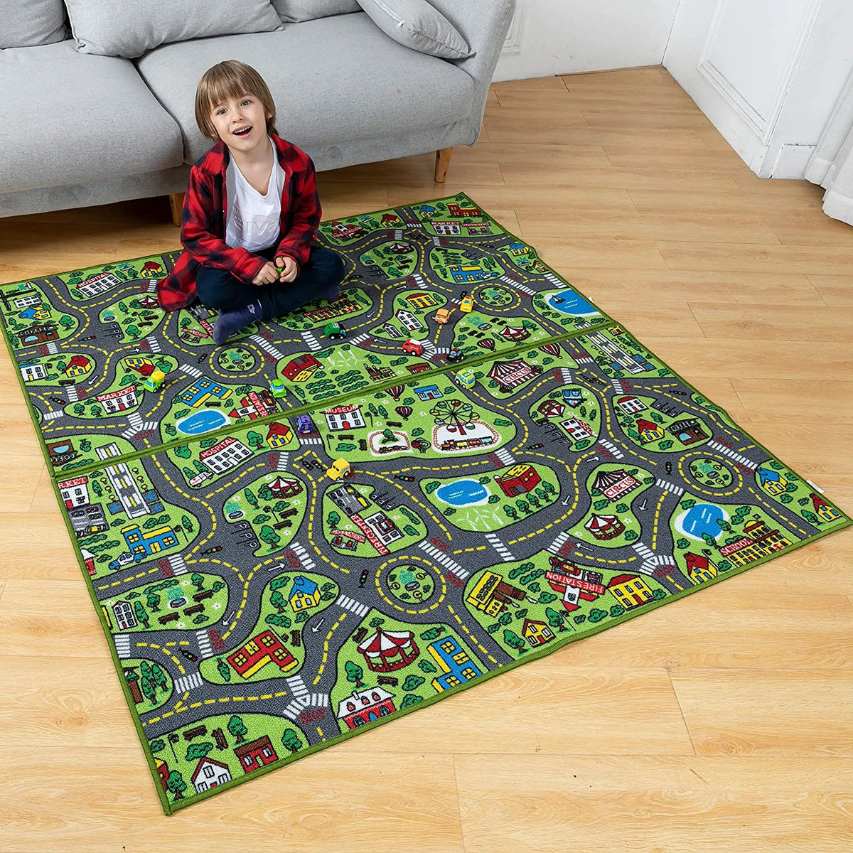 Joyin City Life Carpet Playmat, 2 Pack