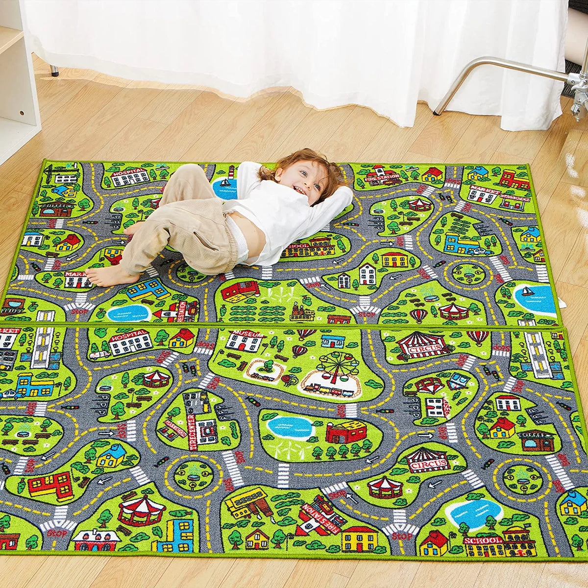 Joyin City Life Carpet Playmat, 2 Pack