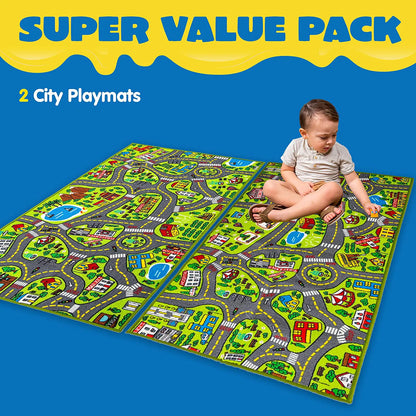 Joyin City Life Carpet Playmat, 2 Pack