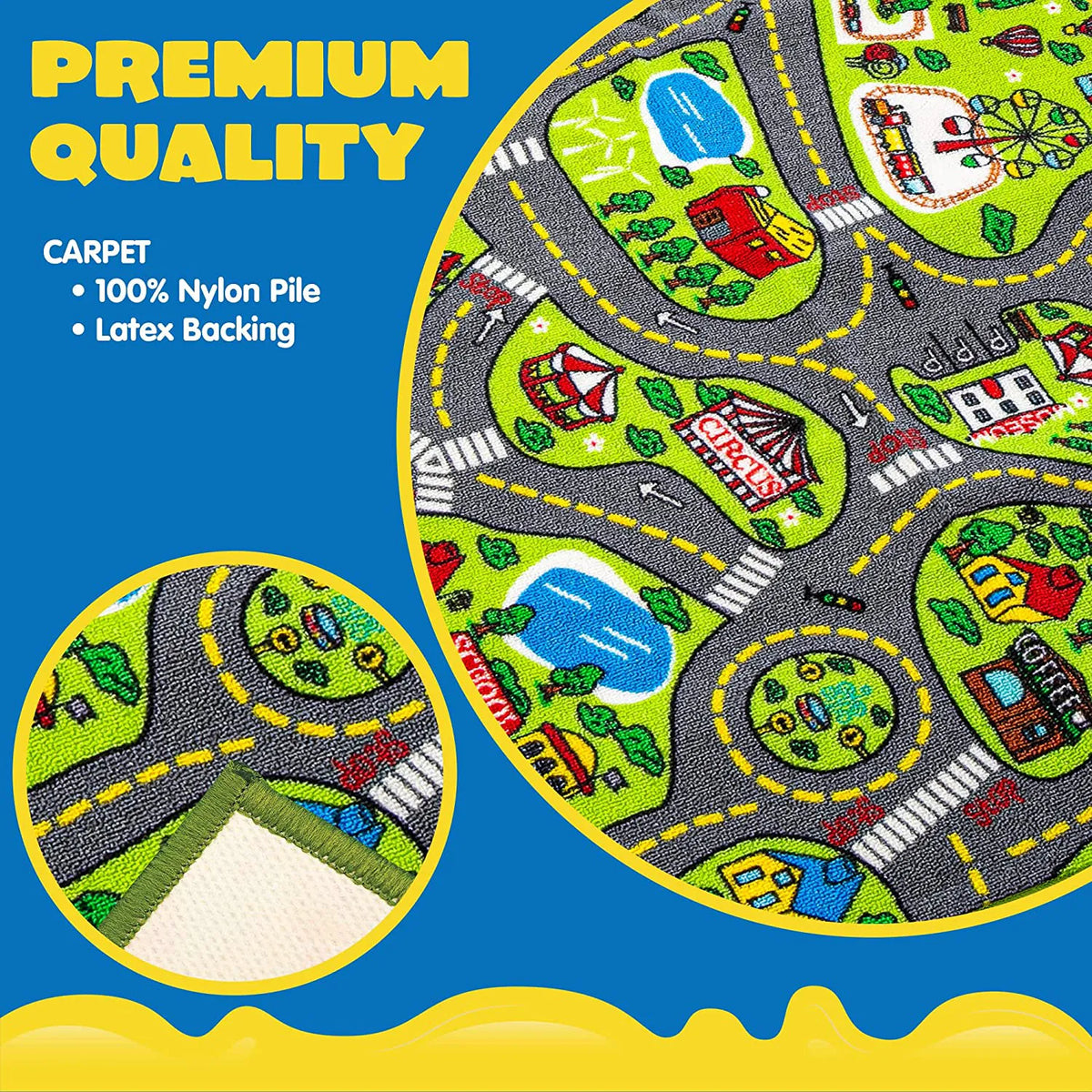 Joyin City Life Carpet Playmat, 2 Pack
