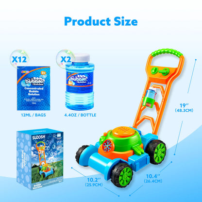 Joyin Spill-Proof Bubble Lawn Mower Toy for Toddlers