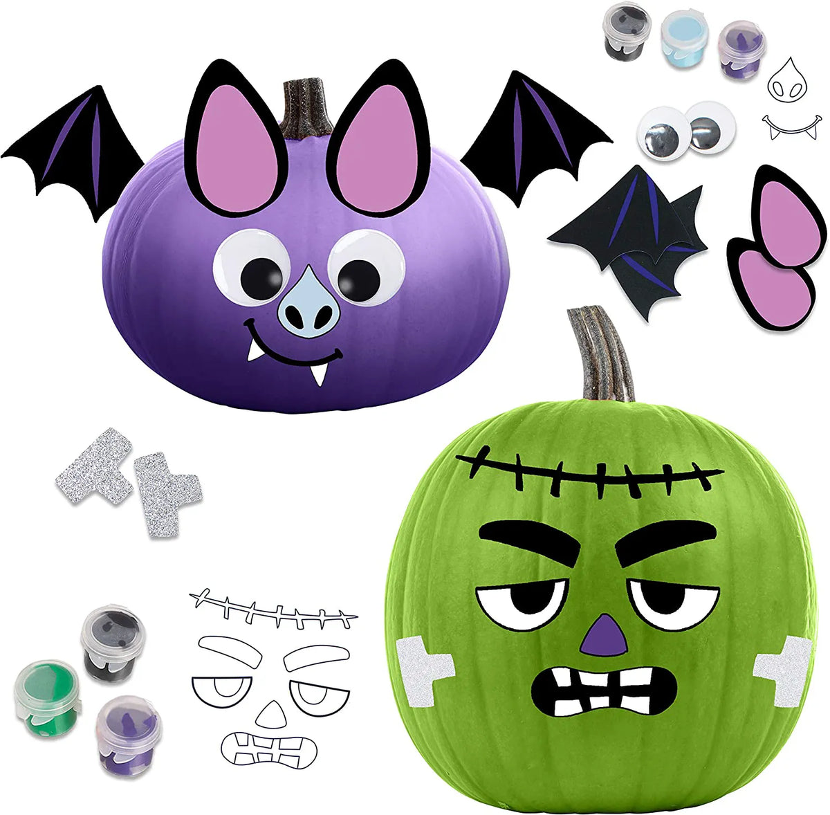 KLEVER KITS Coloring Pumpkins with 8 Characters