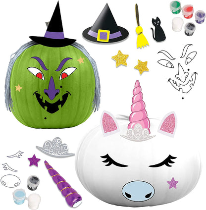 KLEVER KITS Coloring Pumpkins with 8 Characters