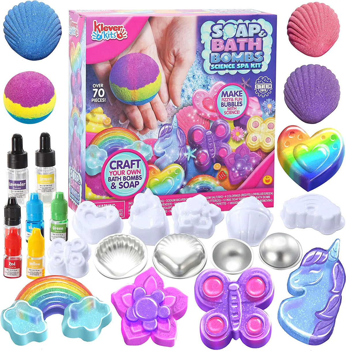 KLEVER KITS DIY Bath Bomb and Soap Kit