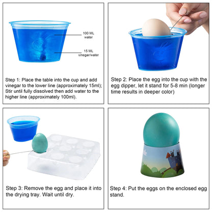 27-Piece DIY Fantasy Animal Easter Egg Decorating Kit