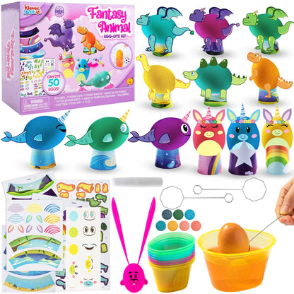 27-Piece DIY Fantasy Animal Easter Egg Decorating Kit