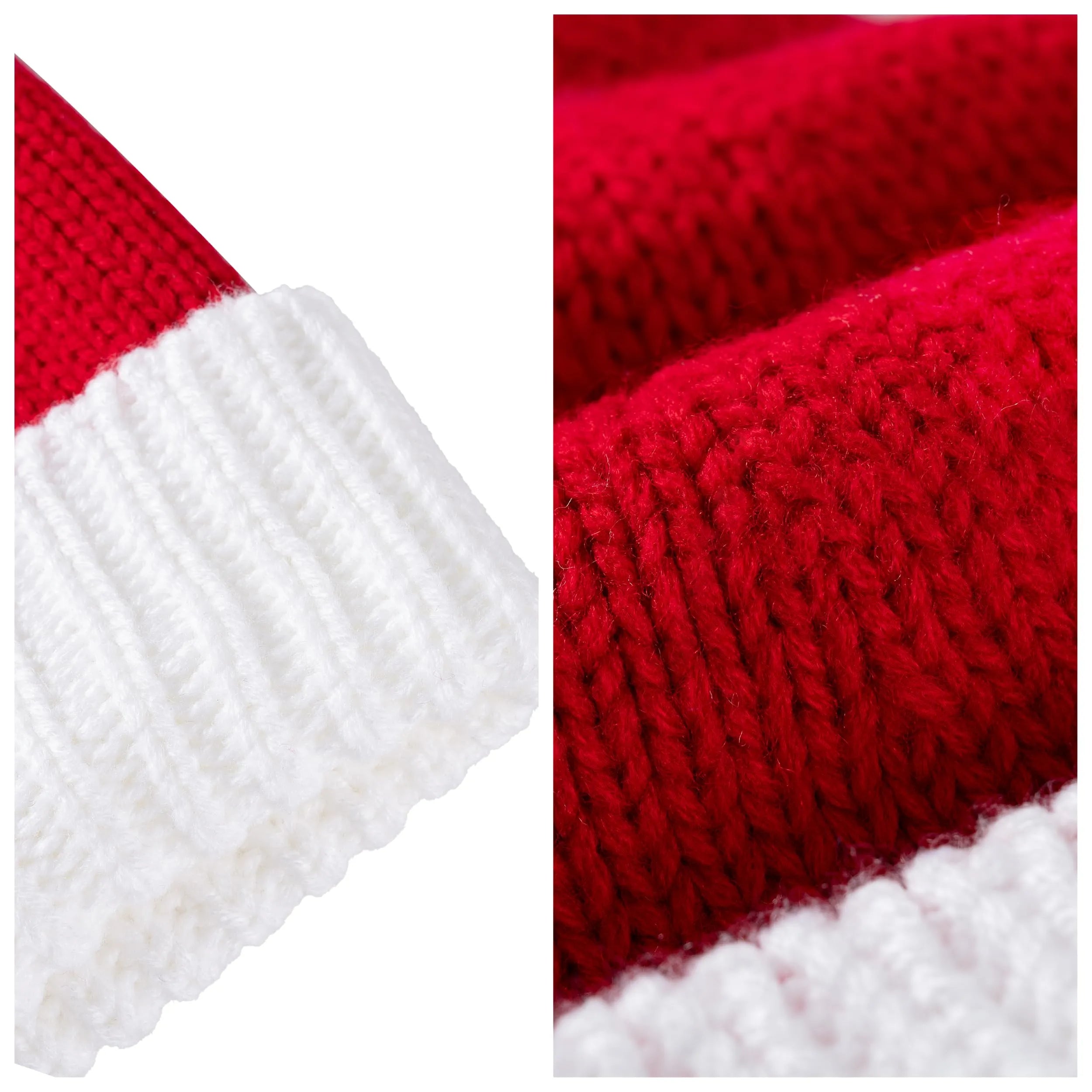Cozy Kids Knit Christmas Beanie with Pom Poms