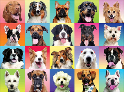 Multicolor Dog Puzzle, 300 Pieces