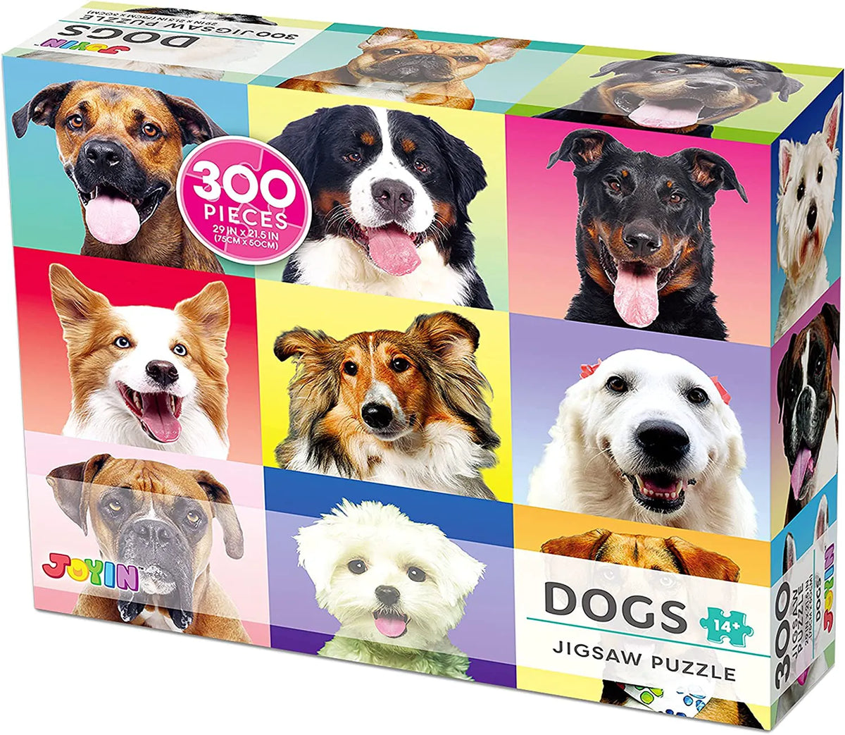 Multicolor Dog Puzzle, 300 Pieces