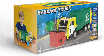 PLAY-ACT Large Garbage Truck Toy