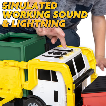 PLAY-ACT Large Garbage Truck Toy