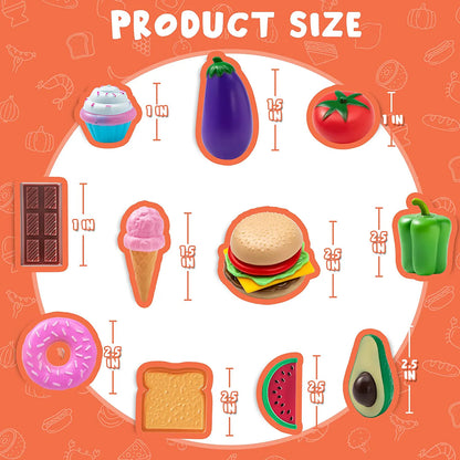 50-Piece Plastic Play Food Set