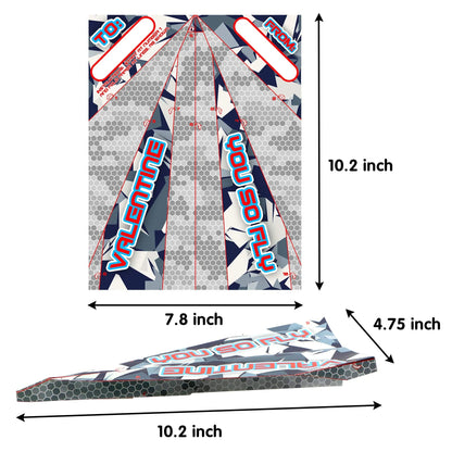 28-Piece Paper Plane with Parachute Toy Set for Kids