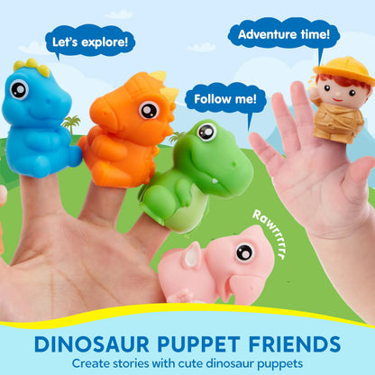 Montessori Dinosaur Number Train Toy - Counting, Matching & Sorting Learning Toy with 9 Dinosaurs for Toddlers 1-3 Years