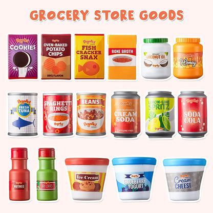 Play Food Grocery Cans, 30 Pieces
