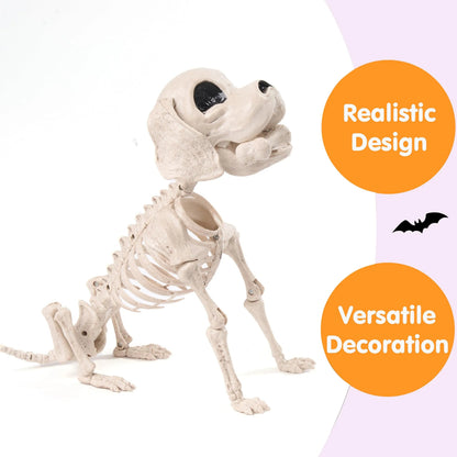 Posable Halloween Dog Skeleton - Full Body with Posable Joints - Skeleton Puppy