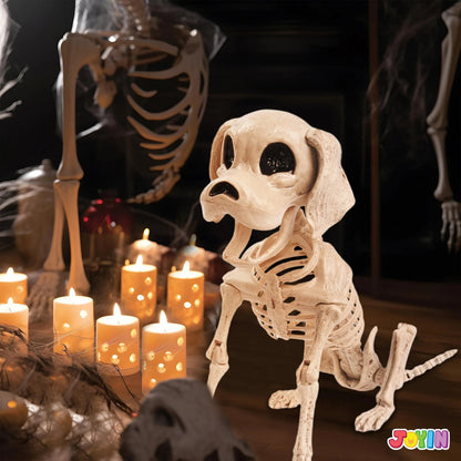 Posable Halloween Dog Skeleton - Full Body with Posable Joints - Skeleton Puppy