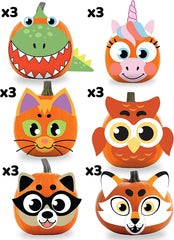 Pumpkin Foam Stickers - 18 Pack