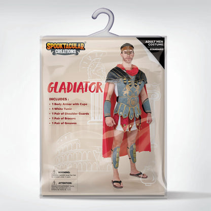 Spooktacular Creations Men's Roman Gladiator Costume Set