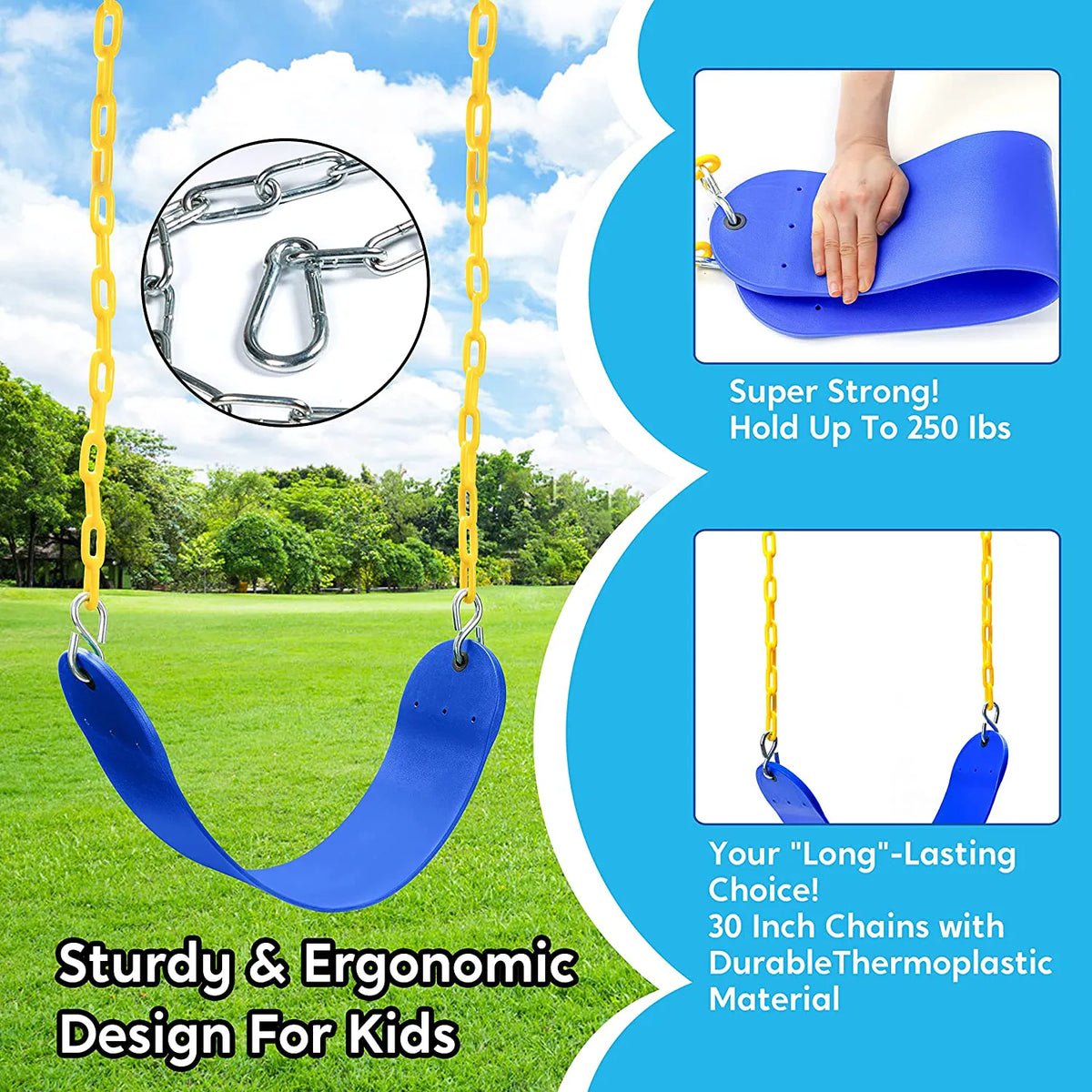 TURFEE Blue Swing Seat (2 Pack)