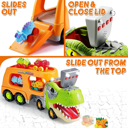 Toddler Dinosaur Truck with Music and Roaring Sound