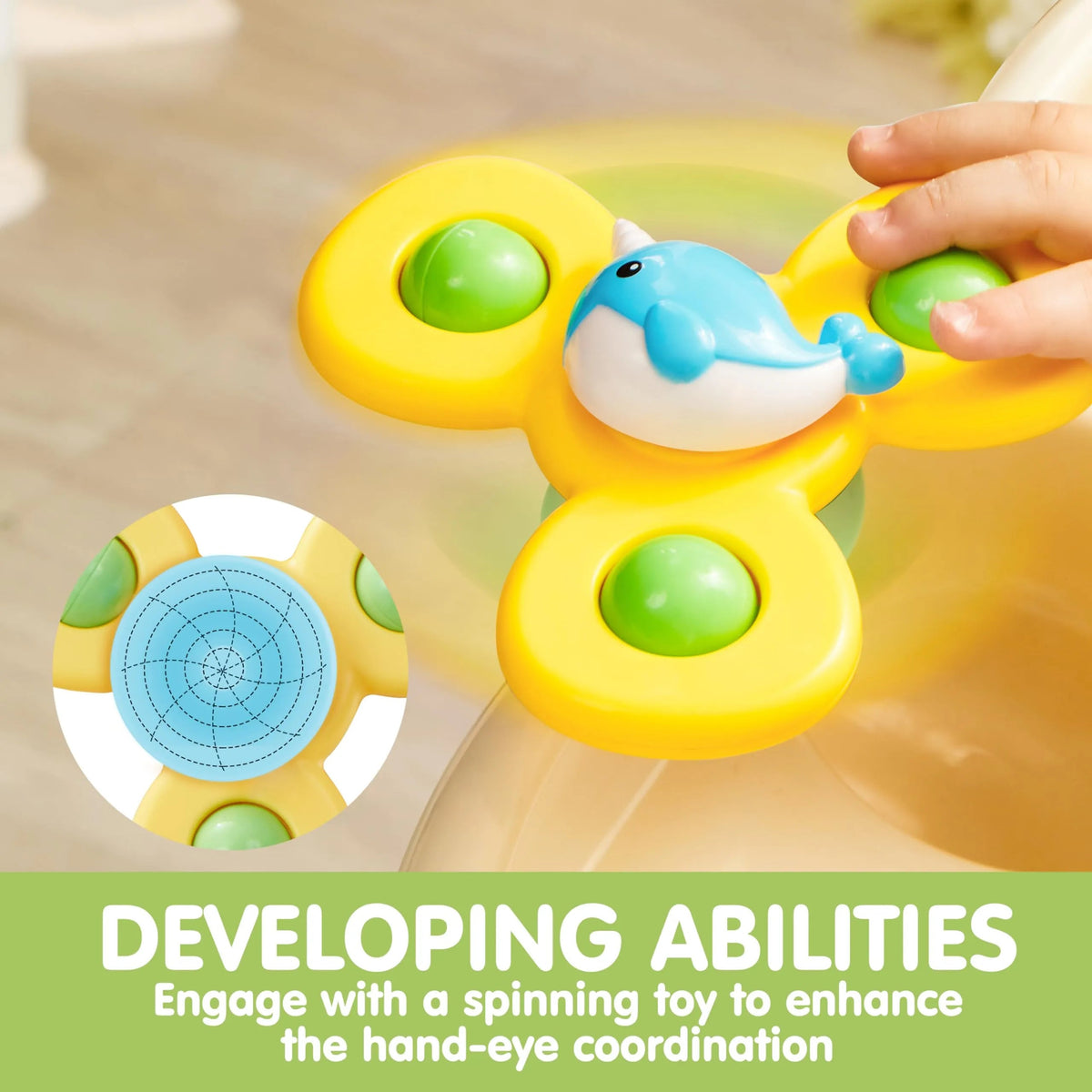 Toddler High Chair Toys with Suction Cups
