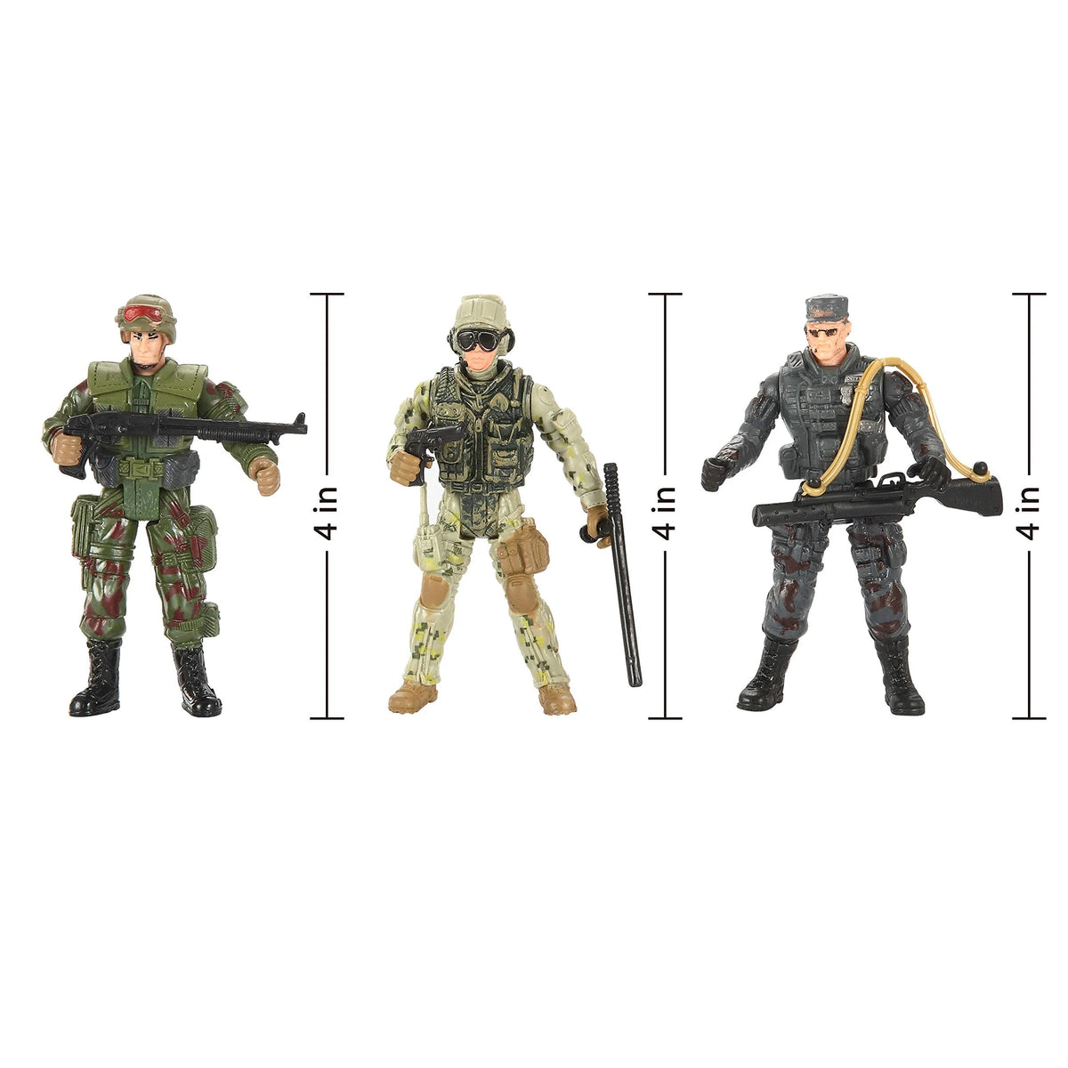 12Pcs Military Action Figure Valentines Cards for Kids Classroom Exchange Gifts