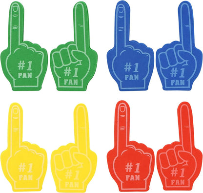 28 Foam Fingers with Valentine's Cards for Classroom Exchange