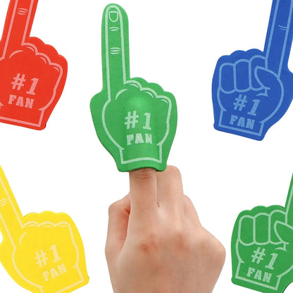28 Foam Fingers with Valentine's Cards for Classroom Exchange