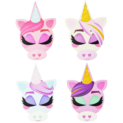 16 Unicorn Headband Valentines Cards for Kids Classroom Exchange